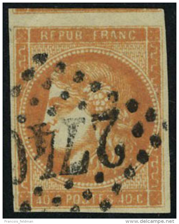 Oblit&eacute;r&eacute; N&deg; 48c, 40c Roug Orange, Nuance Soutenue, 1 Voisin, Superbe - Other & Unclassified