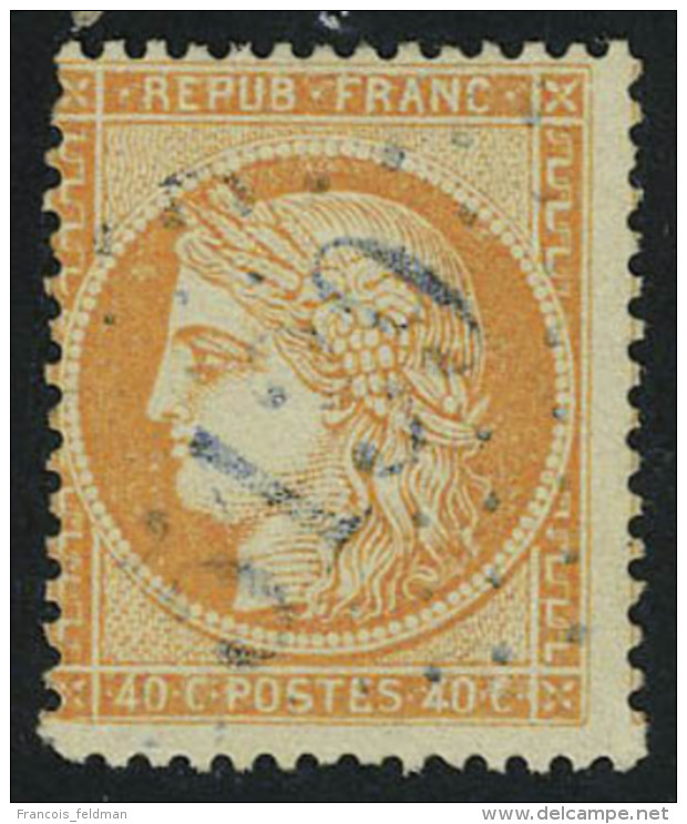 Oblit&eacute;r&eacute; N&deg; 38, 40c Orange Obl GC 5139 Kustendje En Bleu, Tr&egrave;s Belles Frappe Superbe... - Autres & Non Classés