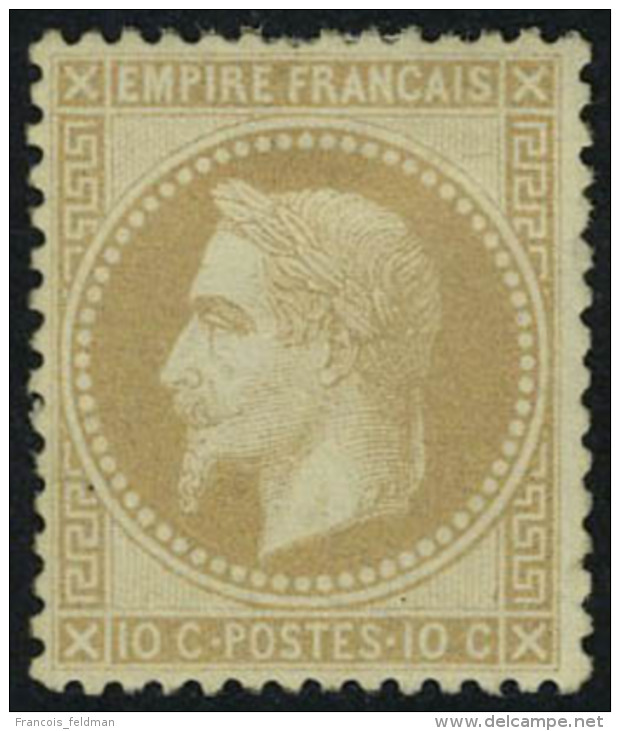 Neuf Avec Charni&egrave;re N&deg; 28B, 10c Bistre Type II, 1 Dent Courte Sinon T.B. - Other & Unclassified