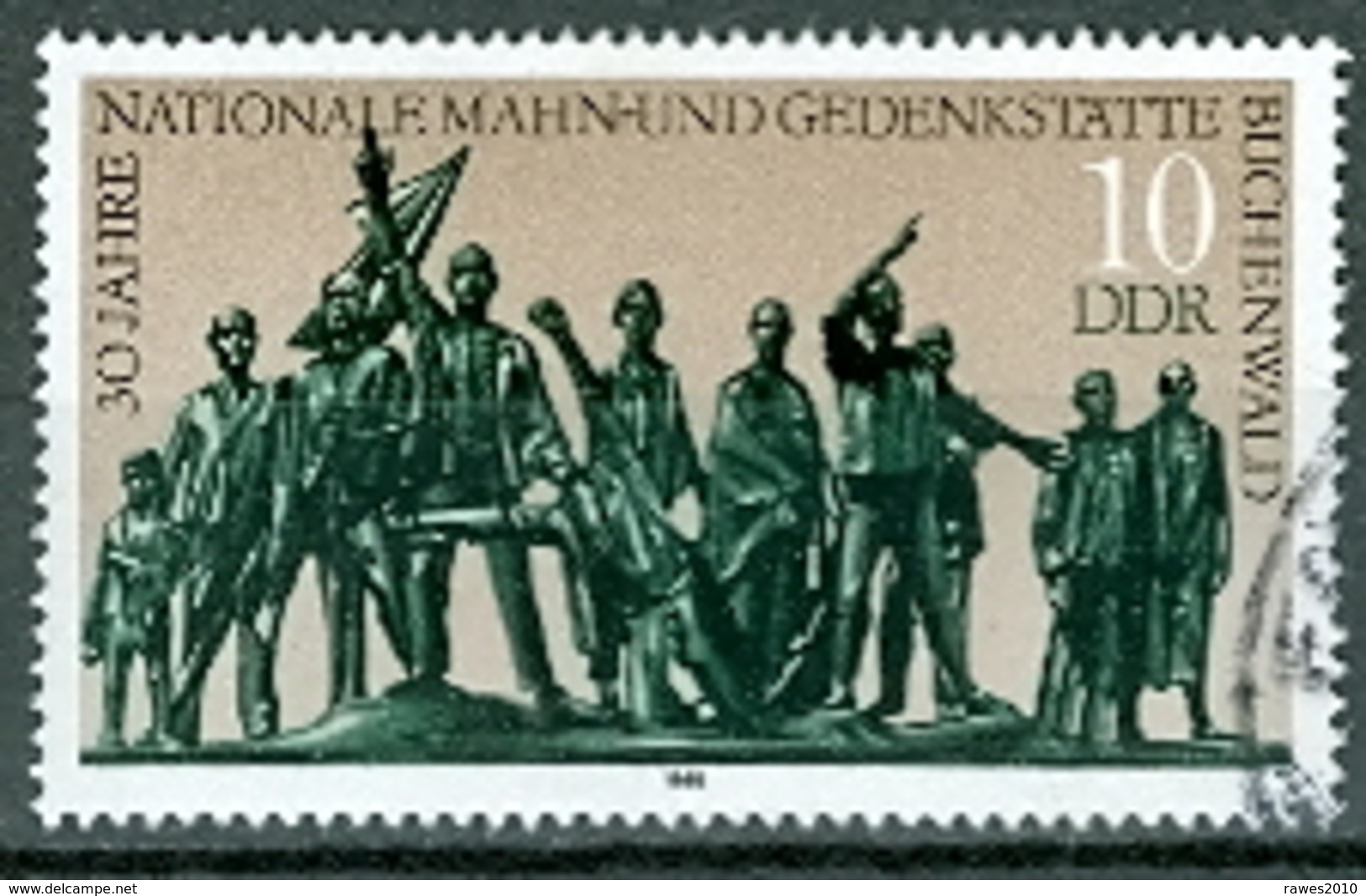 DDR Mi. 3197 Gest. Mahn- Und Gedenkstätte Weimar - Buchenwald Denkmal - Gebraucht