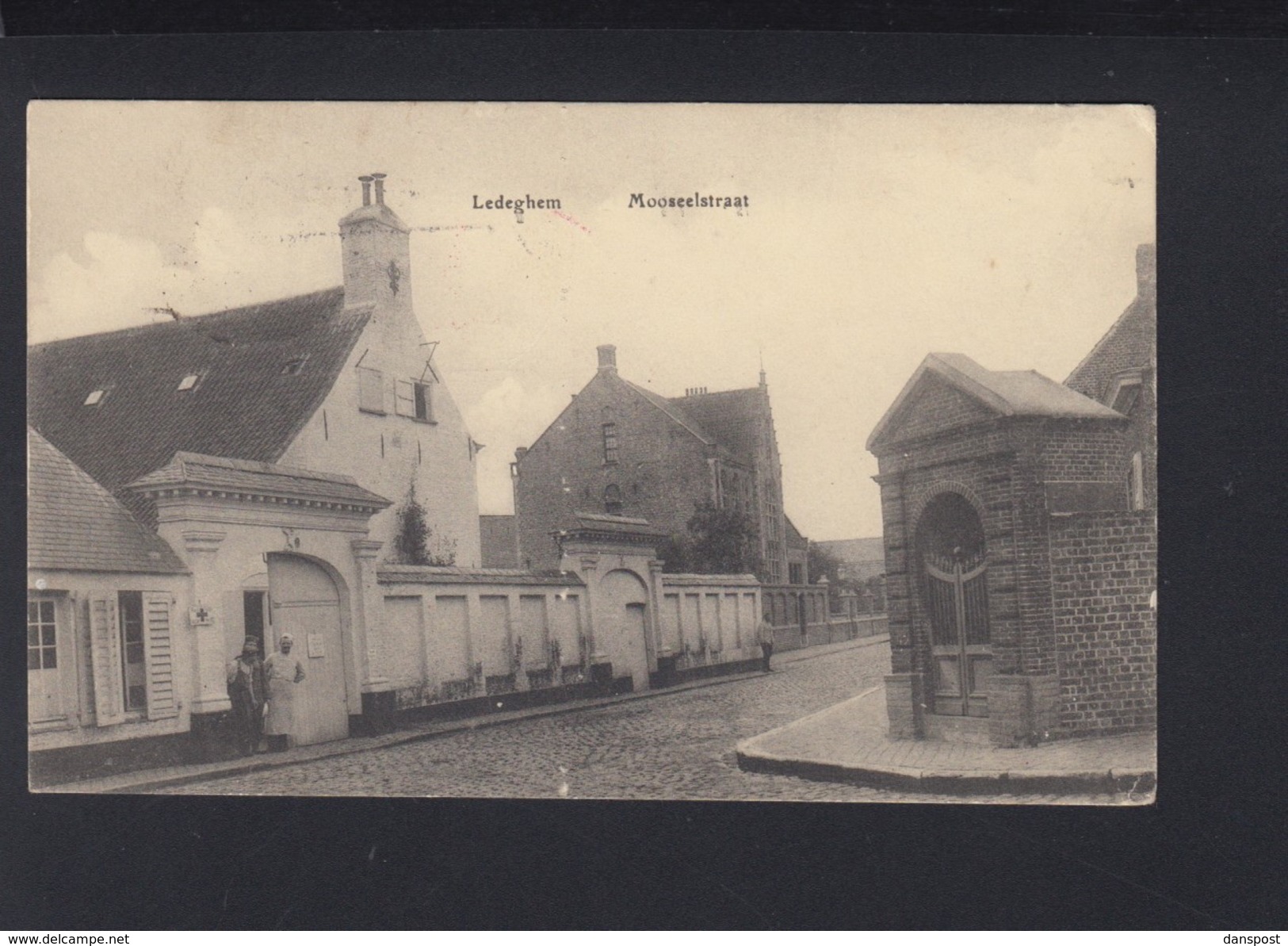Postkaart Ledeghem Mooseelstraat 1916 - Ledegem