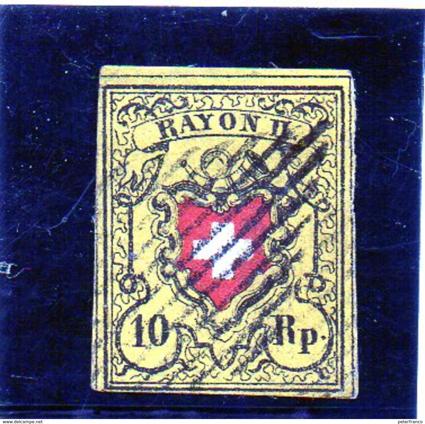 B - Svizzera 1850 - Rayon - Croce - 1843-1852 Federal & Cantonal Stamps