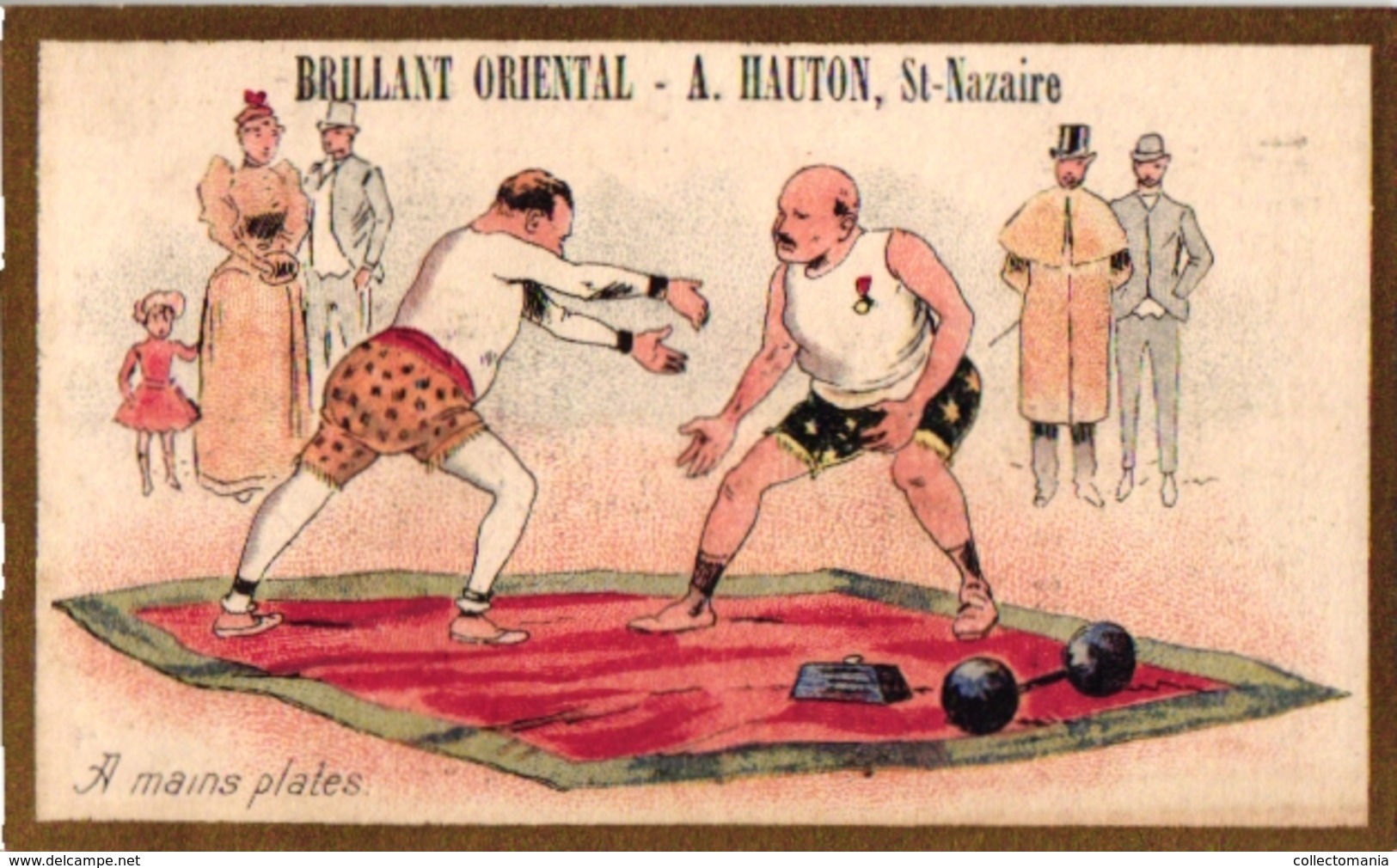 2 Cards C1895 Pub Brillant Oriental St Nazaire Weight-Lifting HALTEROPHILIE - Other & Unclassified