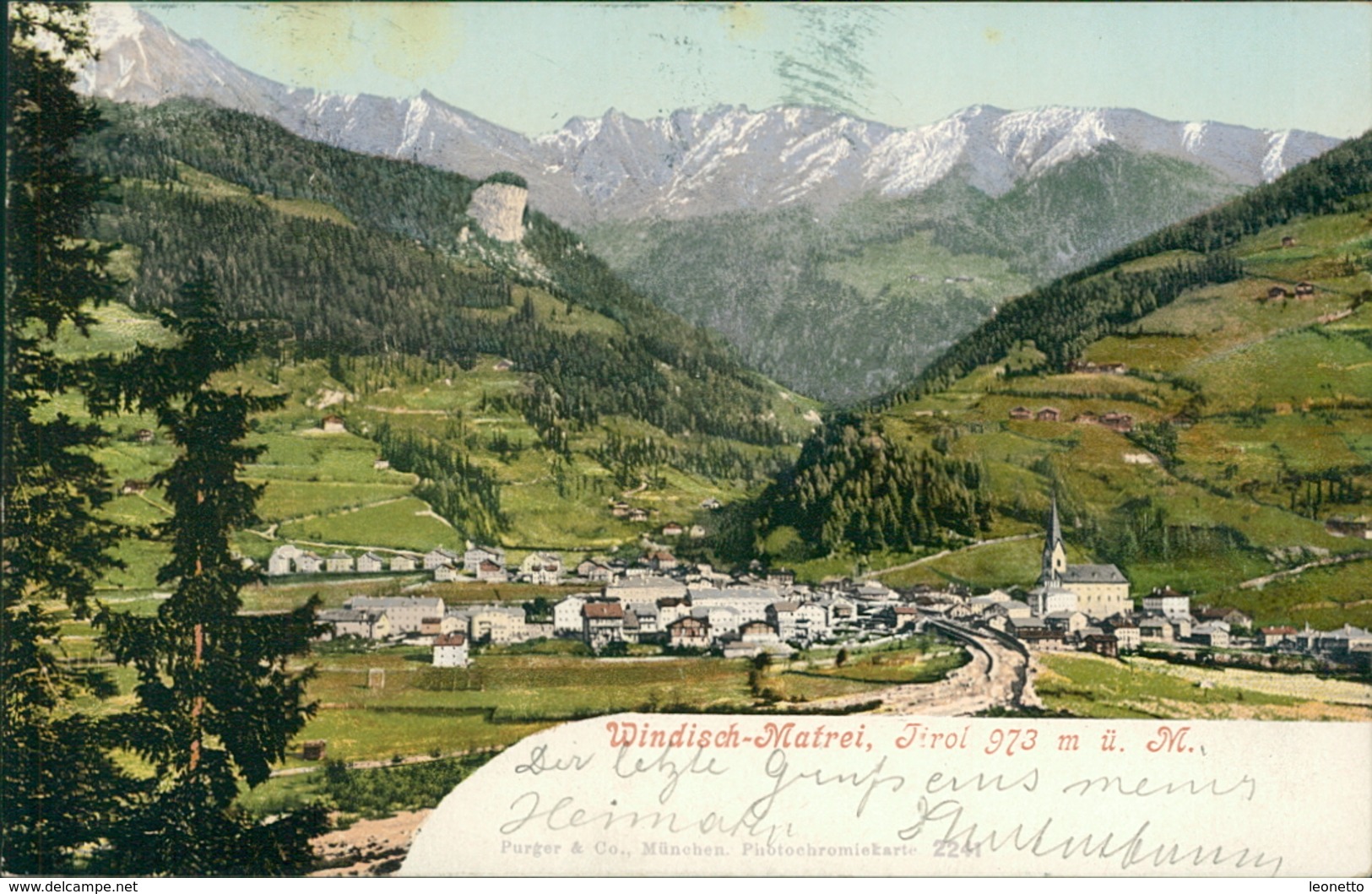 AK Windisch Matrei, Gesamtansicht, O Um 1904 (22826) - Matrei In Osttirol