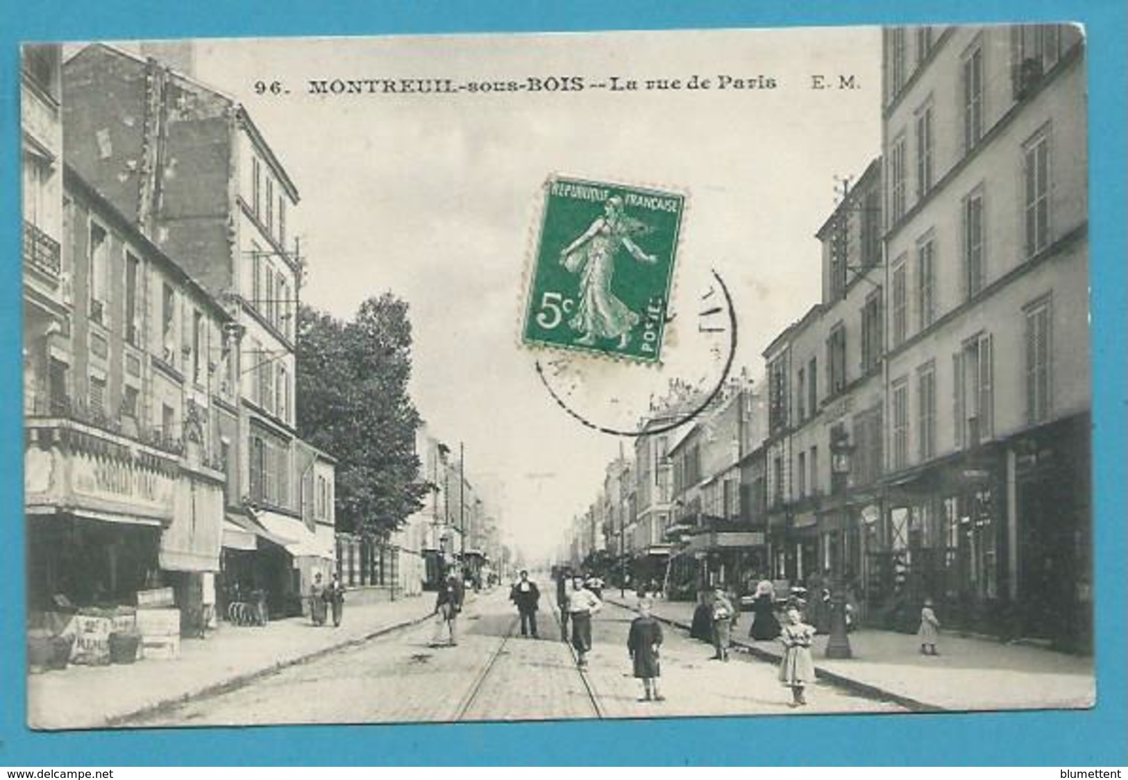 CPA 96 - La Rue De Paris MONTREUIL-SOUS-BOIS 93 - Montreuil