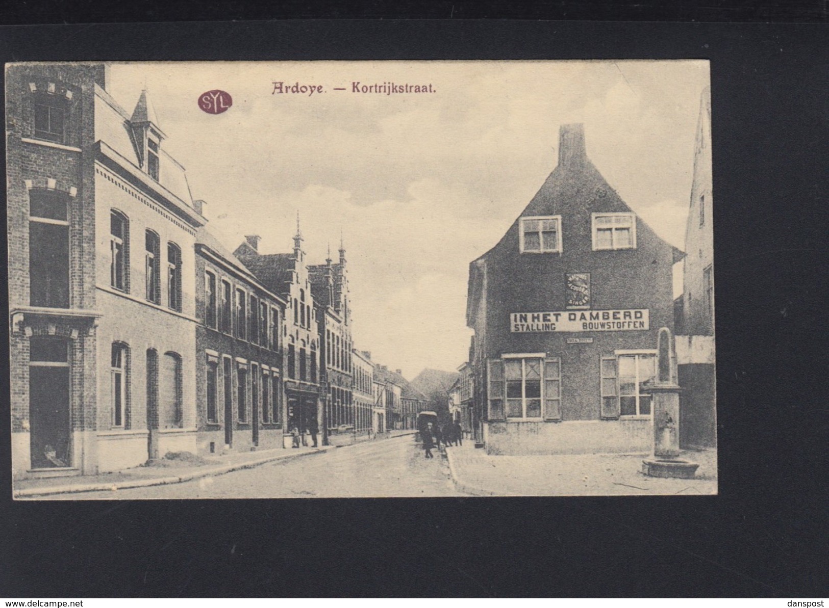 Postkaart Ardoye Kortrijkstraat 1917 - Ardooie