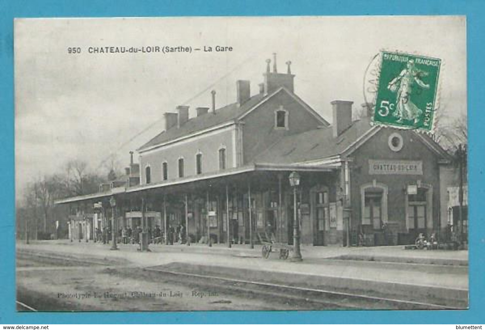 CPA 950 - Chemin De Fer La Gare De CHATEAU-DU-LOIR 72 - Chateau Du Loir