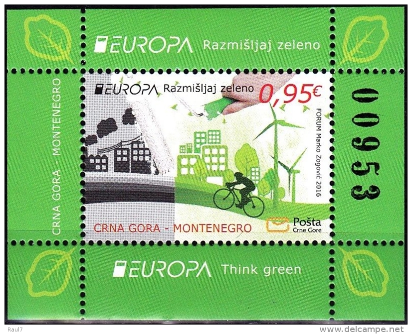 Europa 2016 - Montenegro - Think Green - BF Neufs // Mnh - 2016