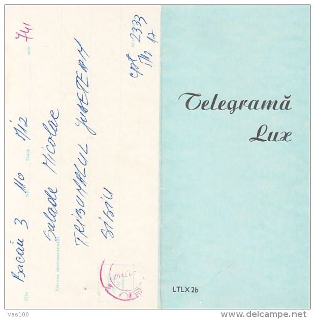 TELEGRAPH, BOY IN FOLKLORE COSTUME, HAPPY NEW YEAR, TELEGRAMME, 1979, ROMANIA - Telégrafos