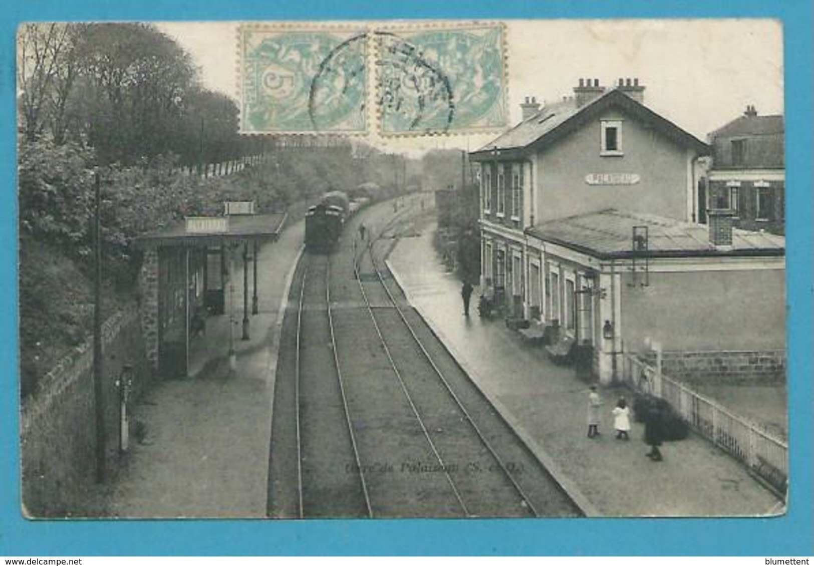 CPA Chemin De Fer Arrivée Du Train En Gare De PALAISEAU 91 - Palaiseau