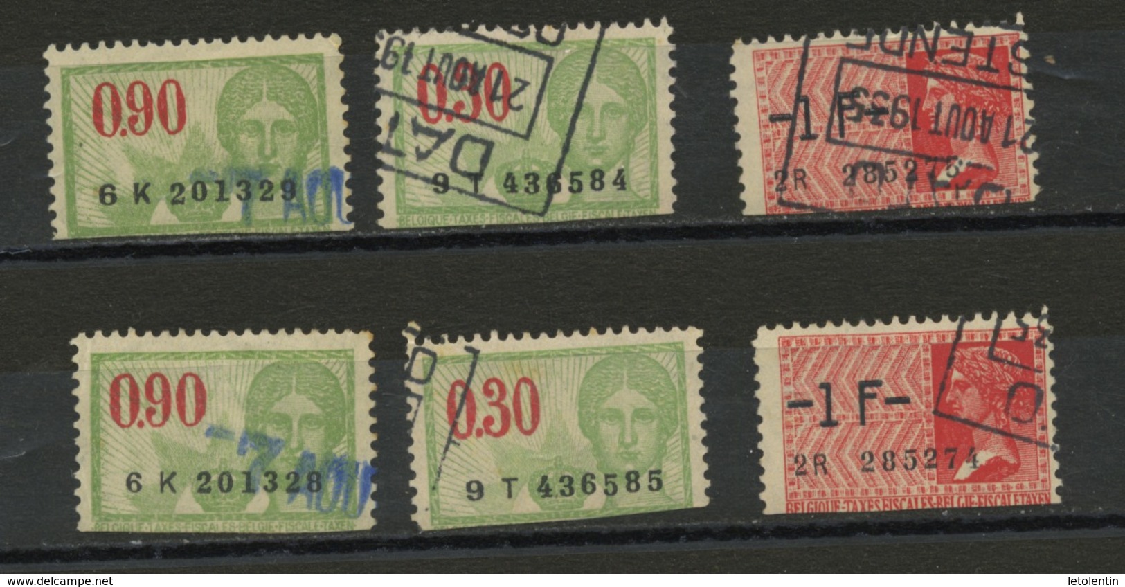 BELGIQUE LOT DE FISCAUX À VOIR N° Yvert ??Ob - Stamps