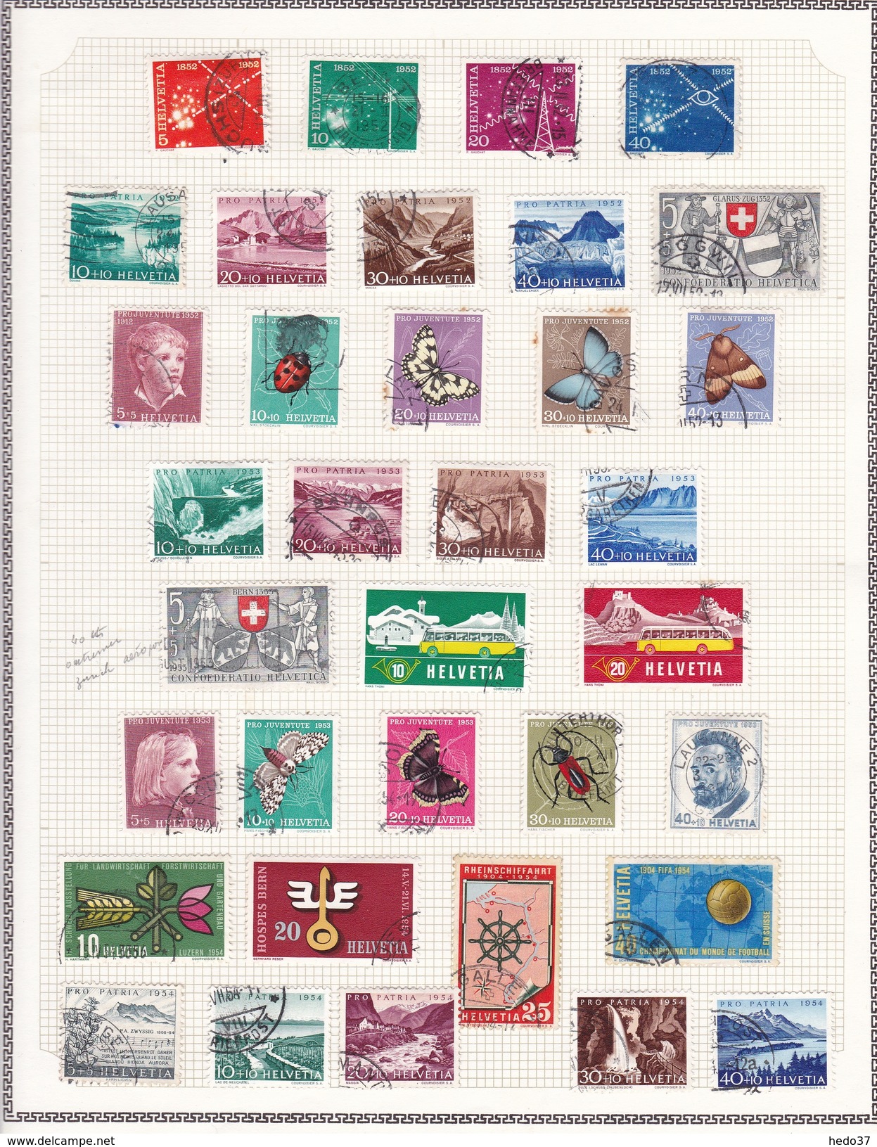 Suisse - Collection Vendue Page Par Page - Timbres Neufs * / Oblitérés - B/TB - Lotes/Colecciones