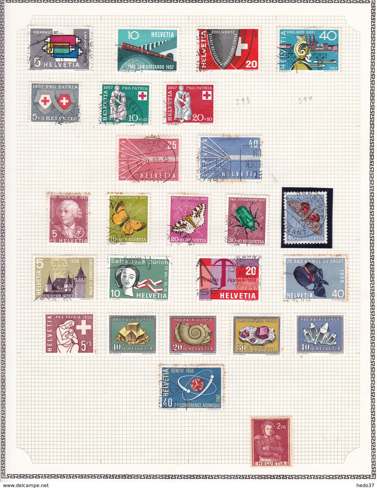 Suisse - Collection Vendue Page Par Page - Timbres Neufs * / Oblitérés - B/TB - Collections