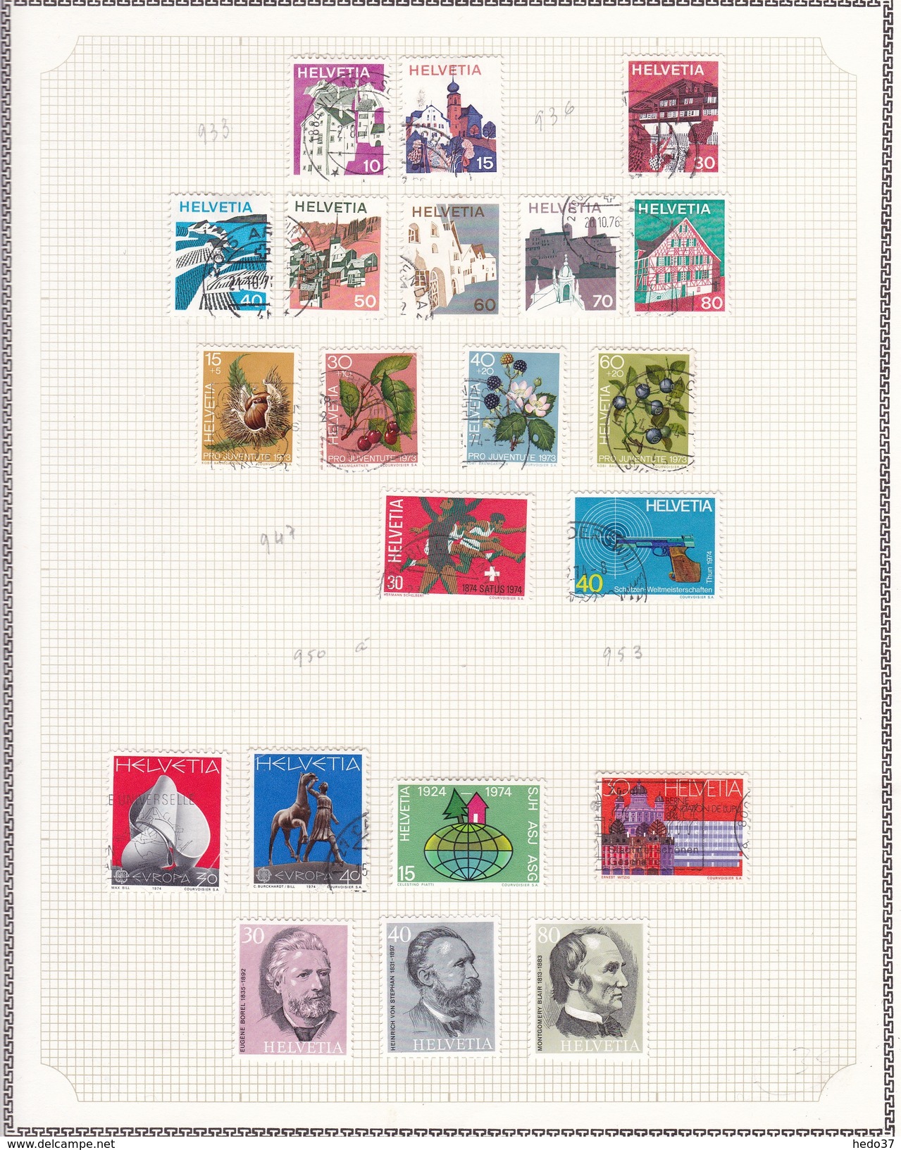 Suisse - Collection Vendue Page Par Page - Timbres Neufs * / Oblitérés - B/TB - Collections