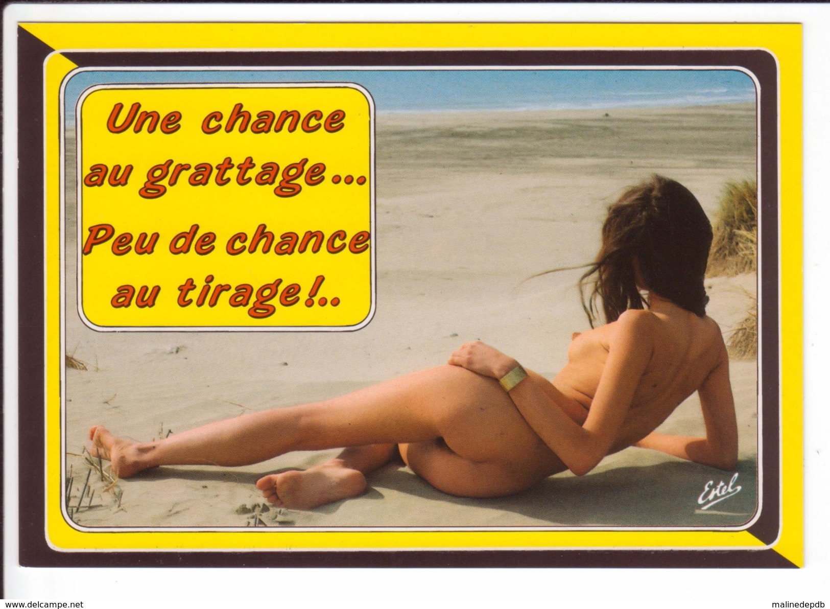 CP - Une Chance Au Grattage... Peu De Chance Au Tirage !..(femme Nue) - Humour