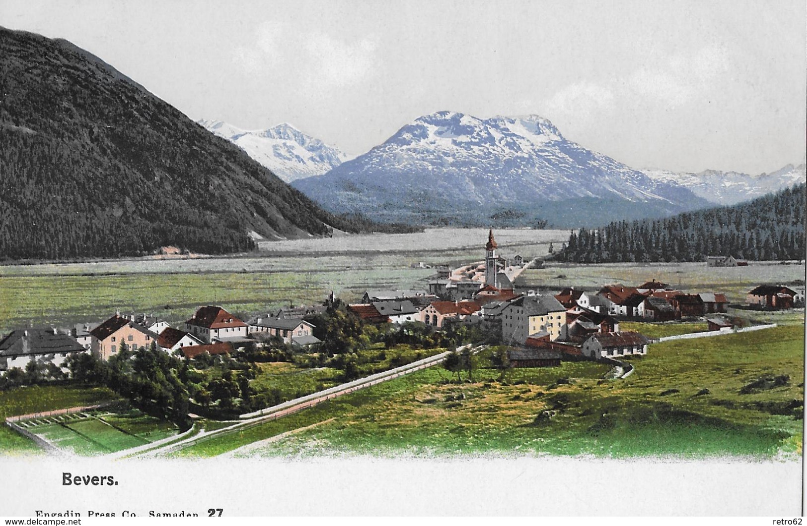 BEVERS &rarr; Ein Kleines Dorf In Der Region Maloja, Ca.1910  &#x25BA;RRR&#x25C4; - Bever