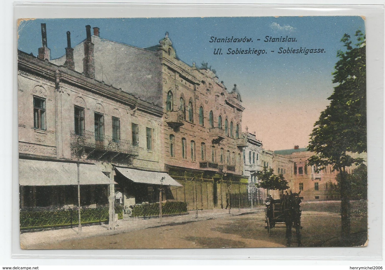 Pologne - Poland - Stanislawow Stanislau Ul. Sobieskiego Sobieskigasse 1926 - Pologne