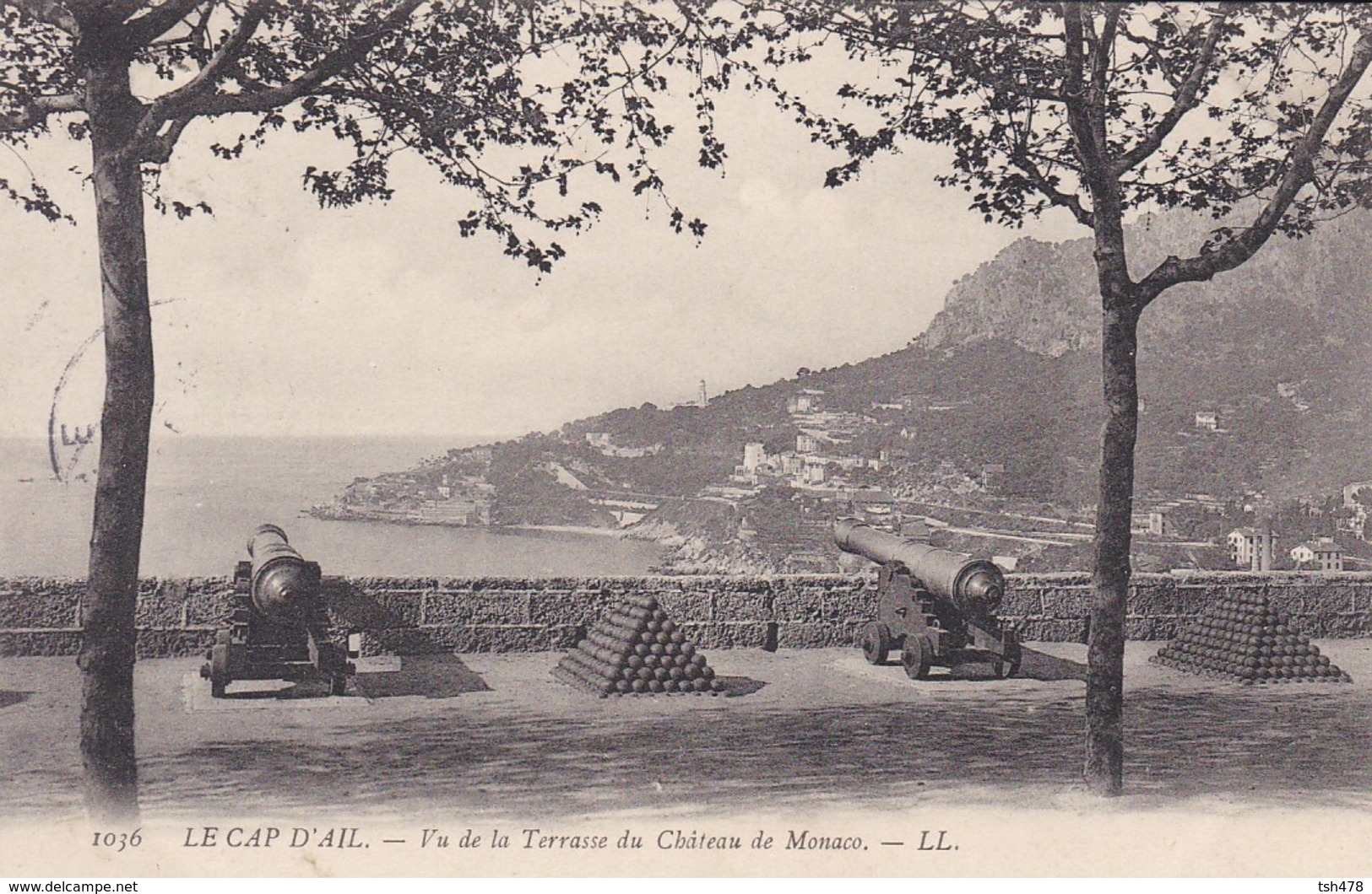 MONACO---LE CAP D'AIL---vu De La Terrasse Du Château De Monaco--voir 2 Scans - Les Terrasses