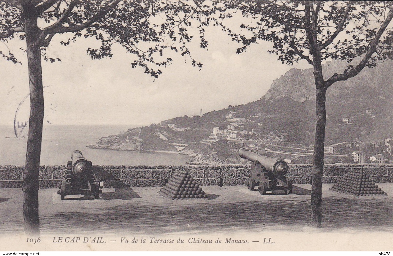 MONACO---LE CAP D'AIL---vu De La Terrasse Du Château De Monaco--voir 2 Scans - Le Terrazze