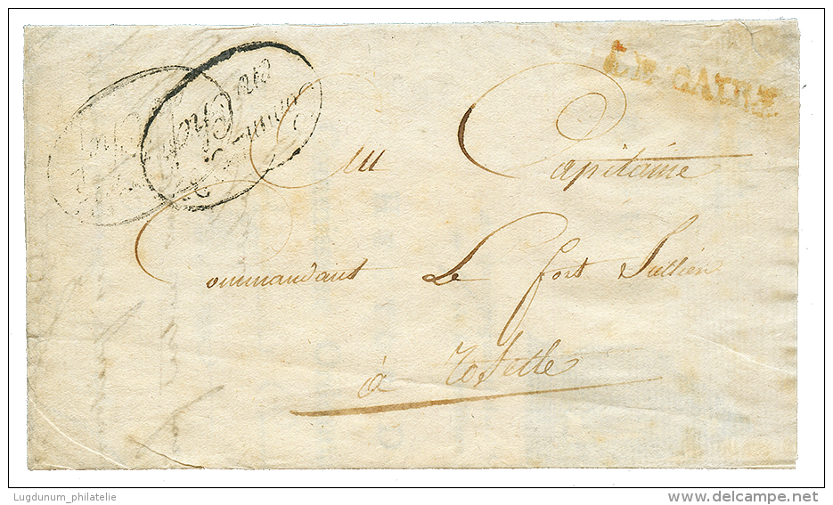 EGYPT - NAPOLEONIC CAmpaign : An 8 LE CAIRE In Red On Complete Entire Illustrated Letter "QUARTIER GENERAL Du CAIRE 20 F - Other & Unclassified