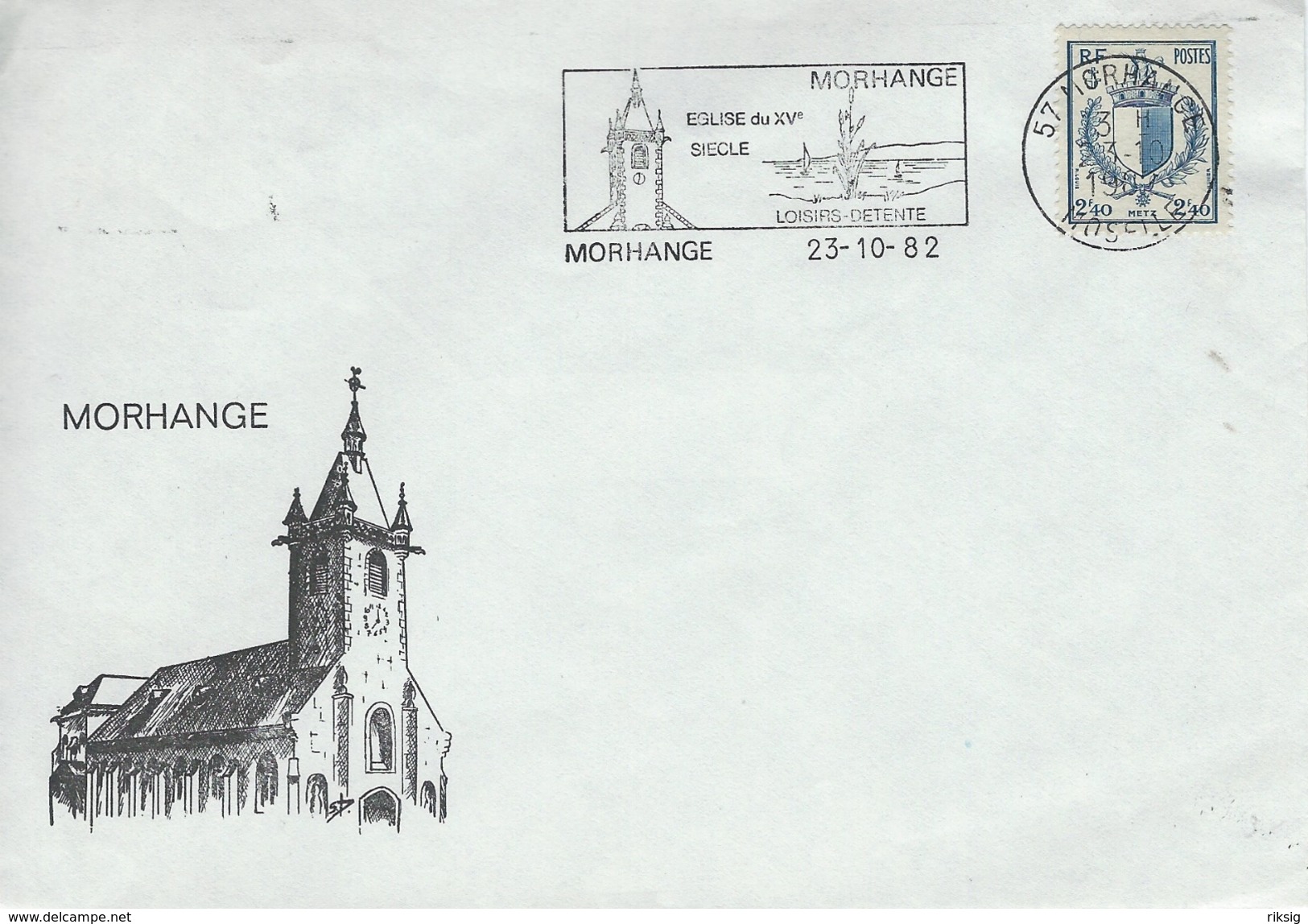 France - Cover & Postmark Morhange Moselle 23-10-82.   H-1047 - Other & Unclassified