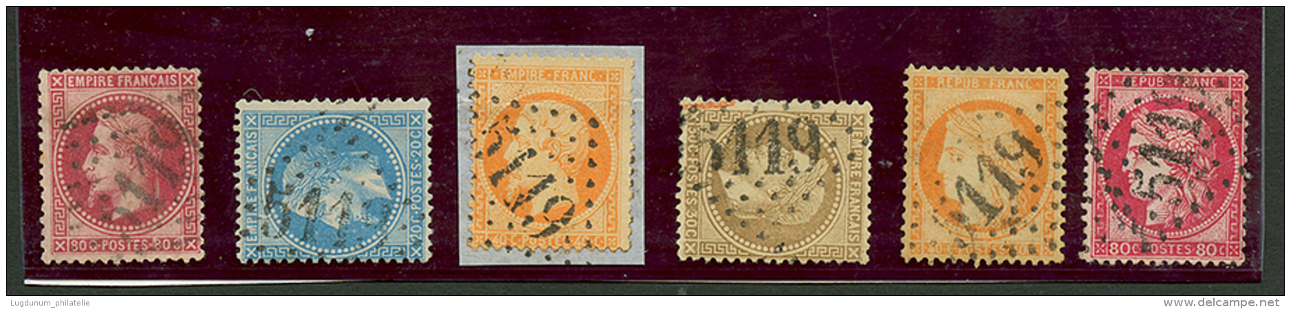 LE CAIRE : Lot 6 Timbres Avec GC 5119 Du CAIRE. Cote 480&euro;. TB. - Sonstige & Ohne Zuordnung