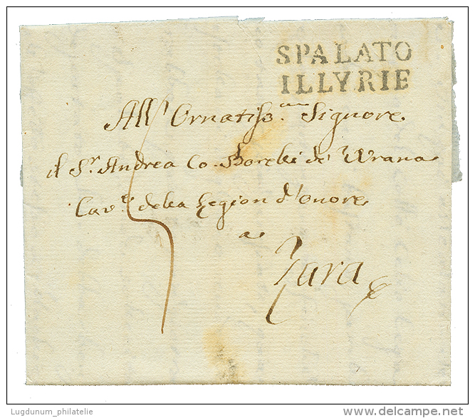 1832 SPALATO ILLYRIE Sur Lettre Avec Texte Dat&eacute; "TRAU" Pour ZARA. Superbe. - Sonstige & Ohne Zuordnung