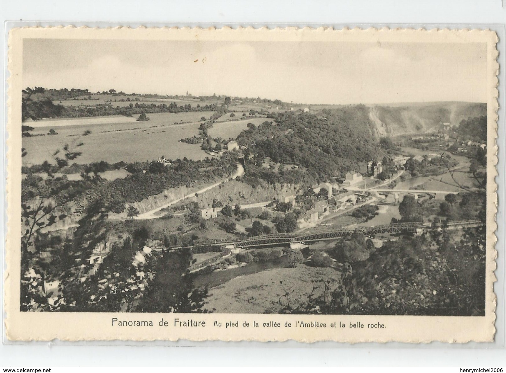 Belgique - Liege Fraiture Comblain Maison Istas Leduc , Panorama Vallée Amblève Et La Belle Roche - Comblain-au-Pont