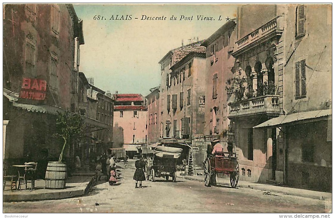 ALAIS   DESCENTE DU PONT VIEUX - Alès