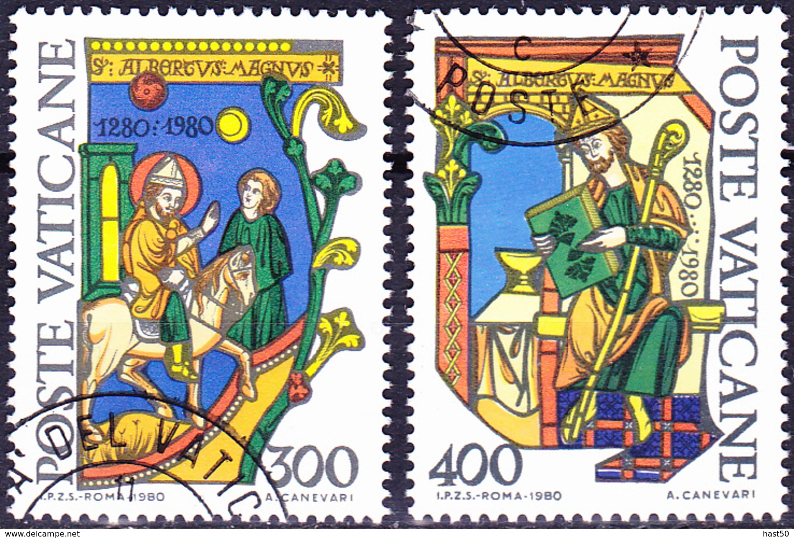 Vatikan - Hl. Albertus Magnus (MiNr. 777/8) 1980 - Gest. Used Obl. - Used Stamps