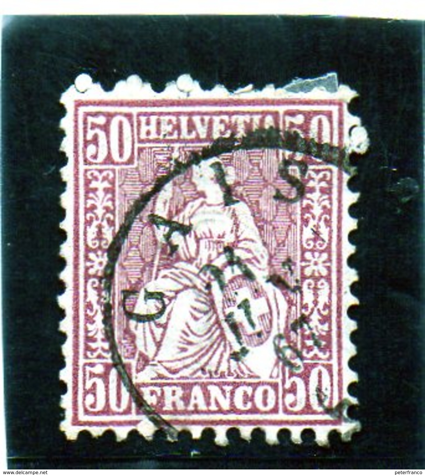 B - Svizzera 1881 - Elvezia Seduta - Oblitérés