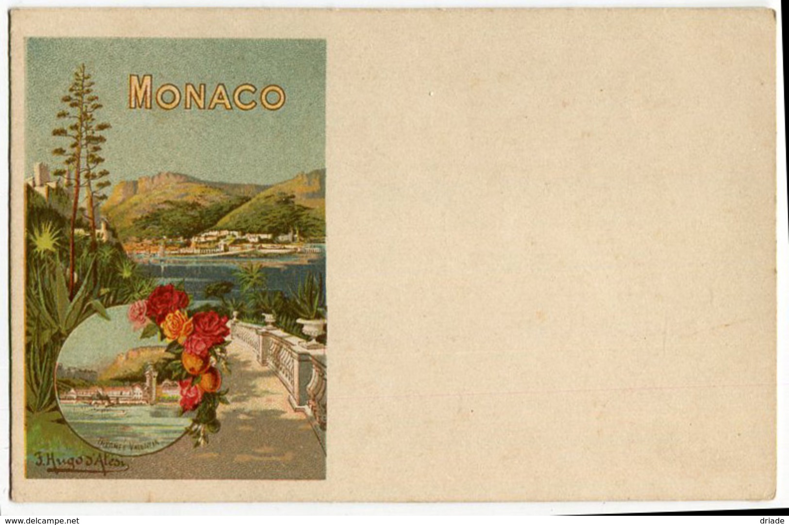 CARTOLINA ILLUSTRATORE D'ALESI HUGO MONACO PARFAIT ETAT - D'Alési, Hugo