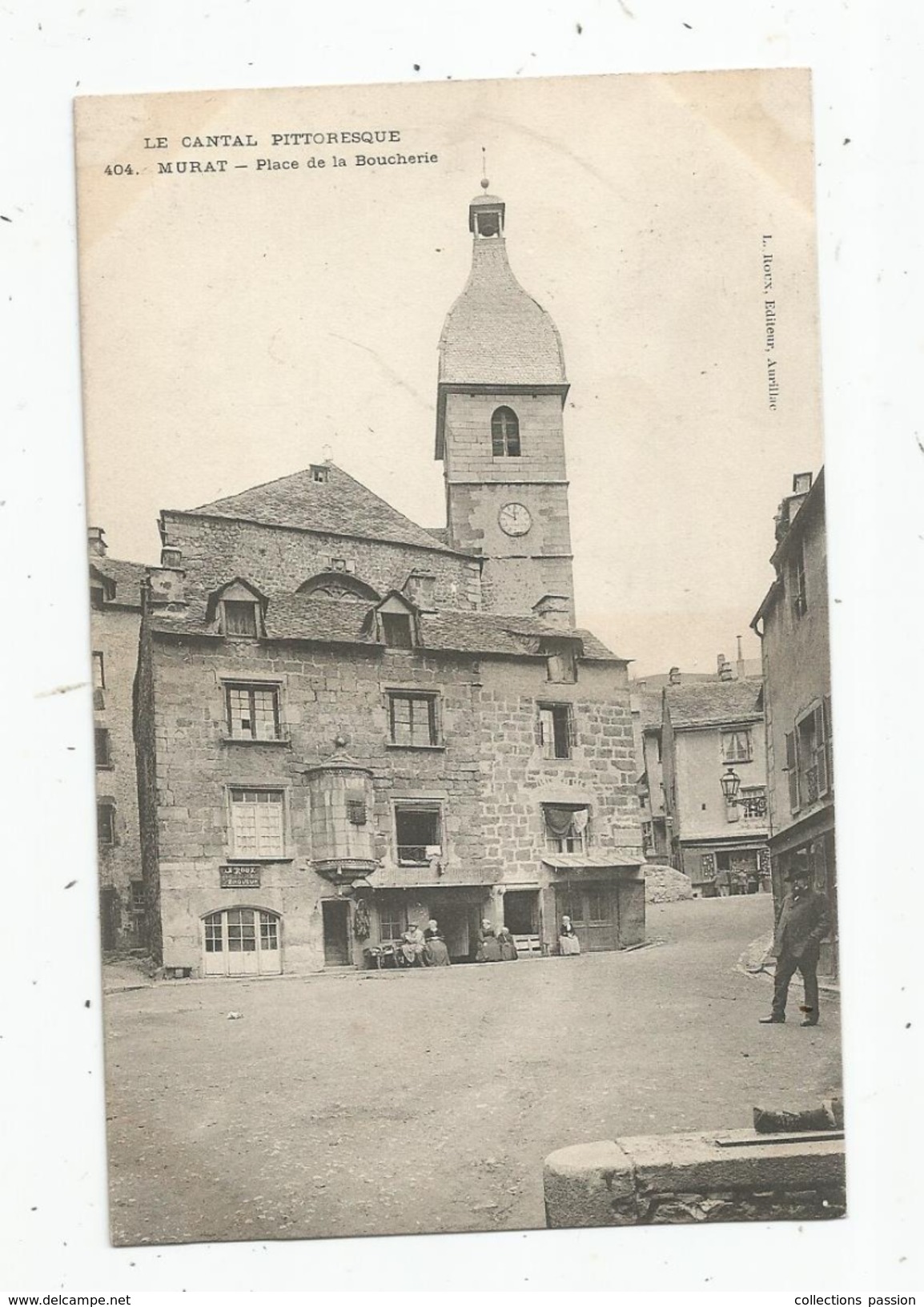 Cp , 15 , MURAT , Place De La BOUCHERIE , Voyagée 1908 - Murat