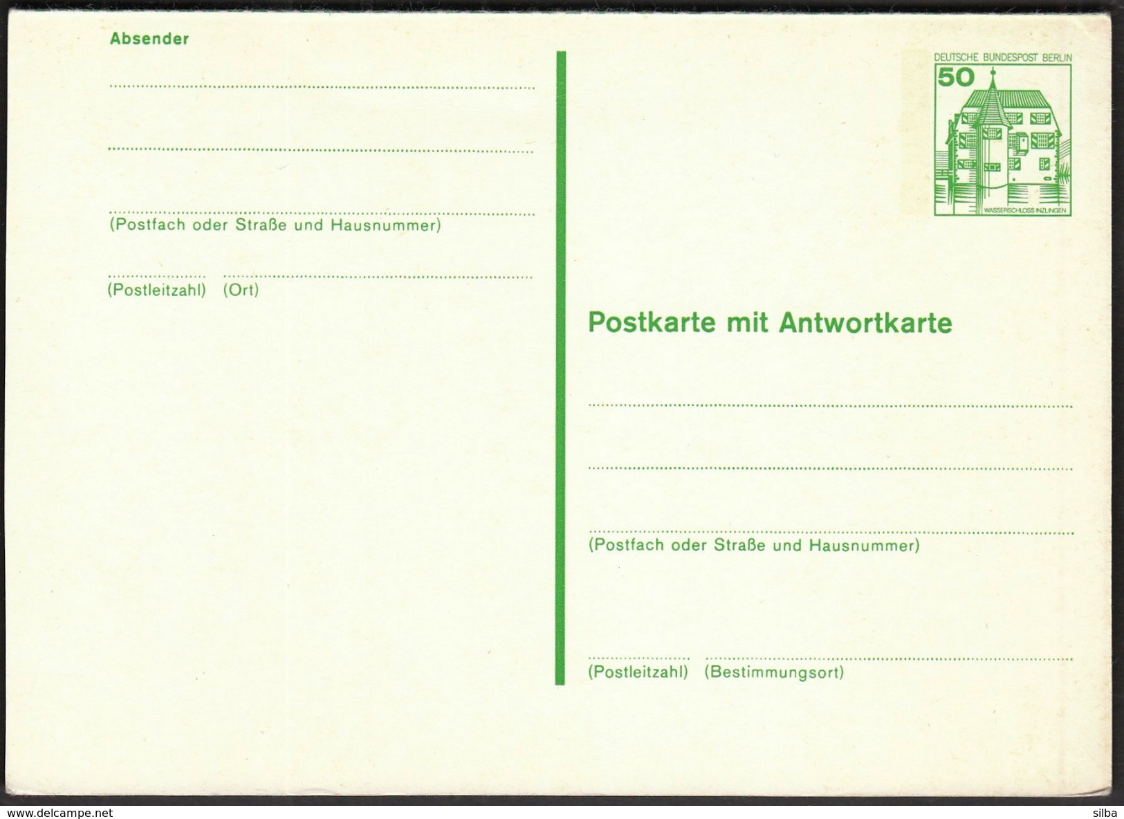 Germany Berlin / Postkarte Mit Antwortkarte - Postkaarten - Ongebruikt