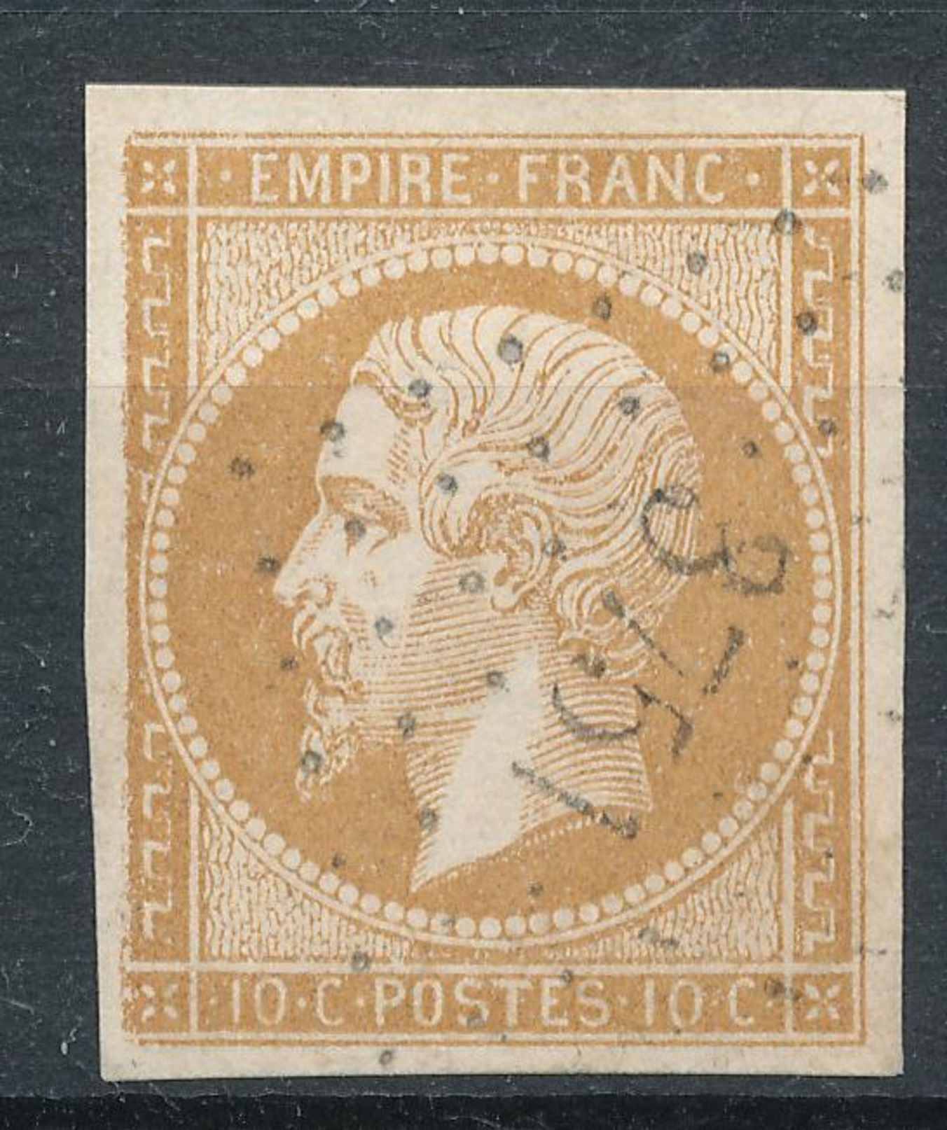 N°13 VARIÉTÉ FILET P.C.3751 INDICE 22. - 1853-1860 Napoleon III