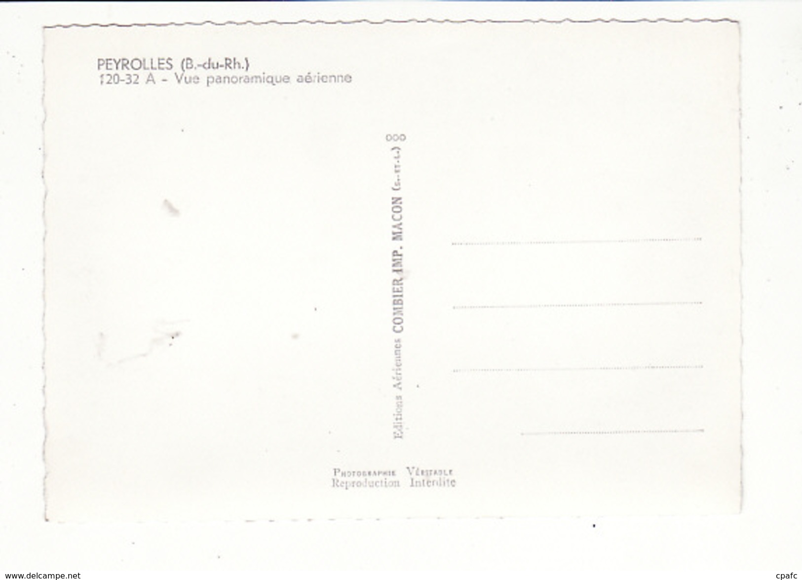 Peyrolles - Vue Panoramique Aérienne / Editions Combier N°120-32A - Peyrolles