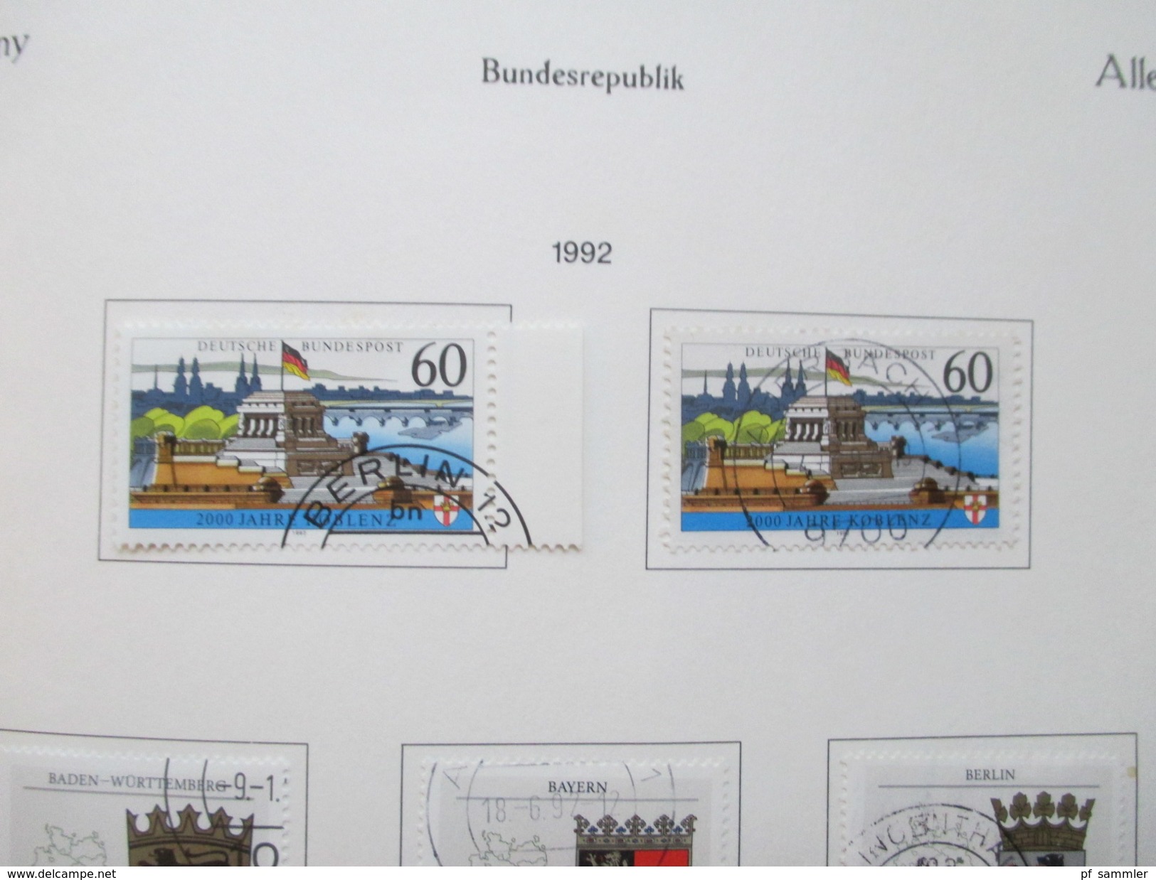 All. Besetzung / Bund 1949 - 1998 gestempelt! ab 55 komplett! Später viele Randstücke! + lose Marken! Fundgrube!!