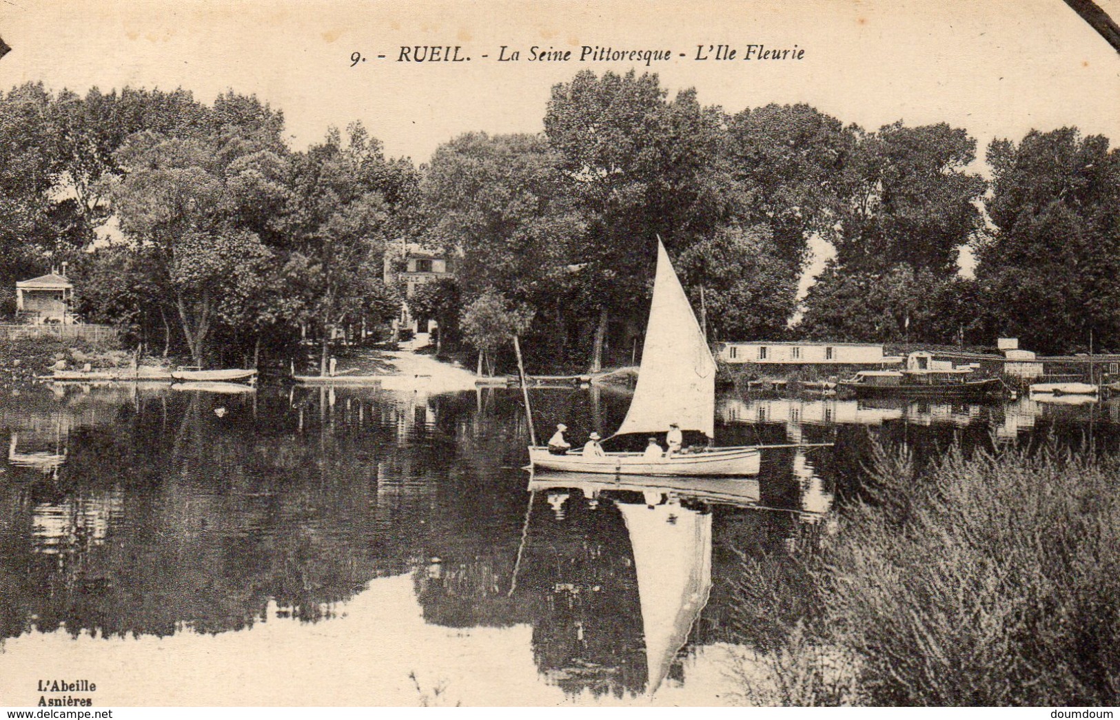 CPA RUEIL - LA SEINE PITTORESQUE - L'ILE FLEURIE - Rueil Malmaison