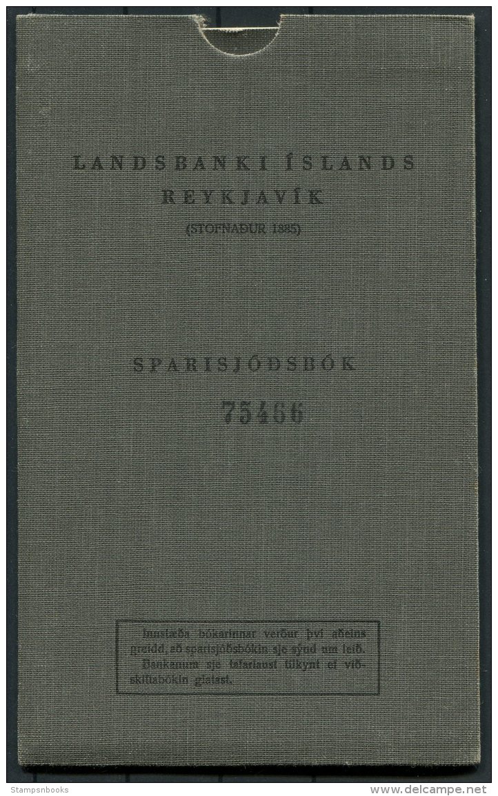 1955-85 Iceland 12 x Bank Savings Books / Bankabok. Sparisjodur Bunadorbankinn Landsbanki Utvegsbanki Adalbanki