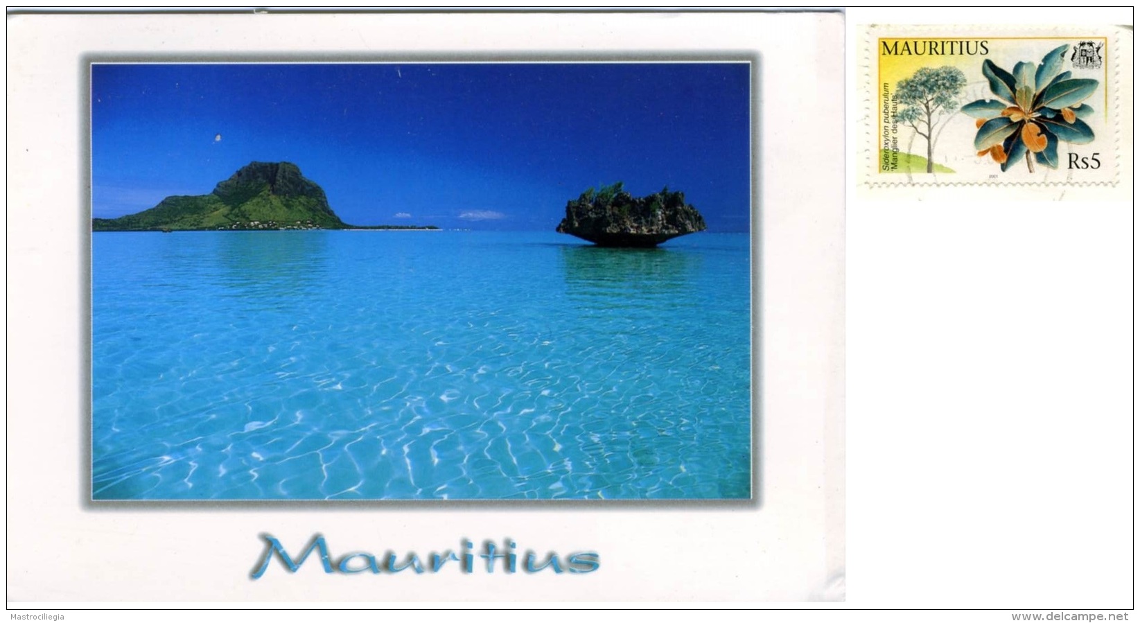 MAURITIUS  MAURICE  Ile Aux Bénitiers Coral In The Lagooon At Le Morne Nice Stamp - Mauritius