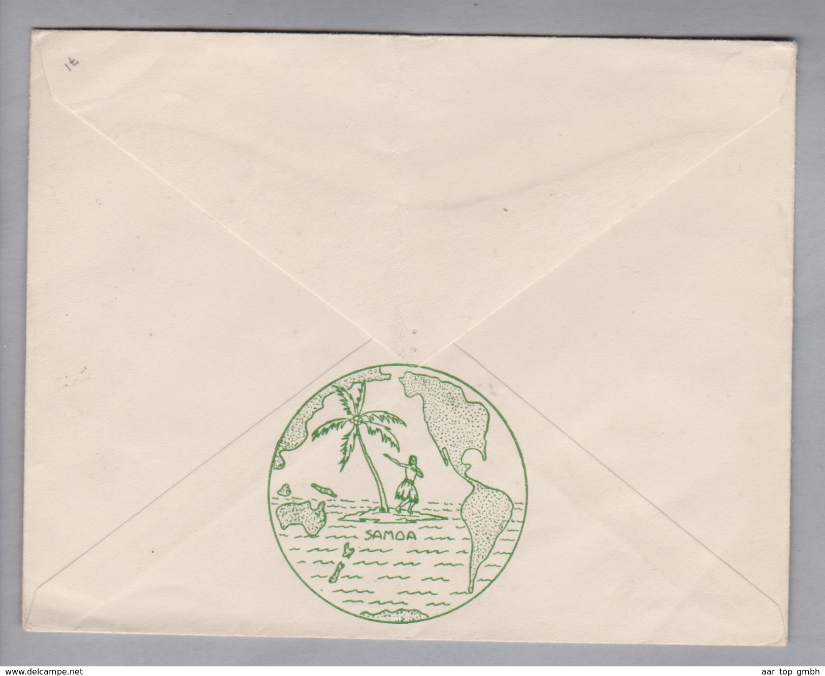 Ozeanien Western Samoa 1953-10-23 Apia Brief Nach Leicester England - Samoa