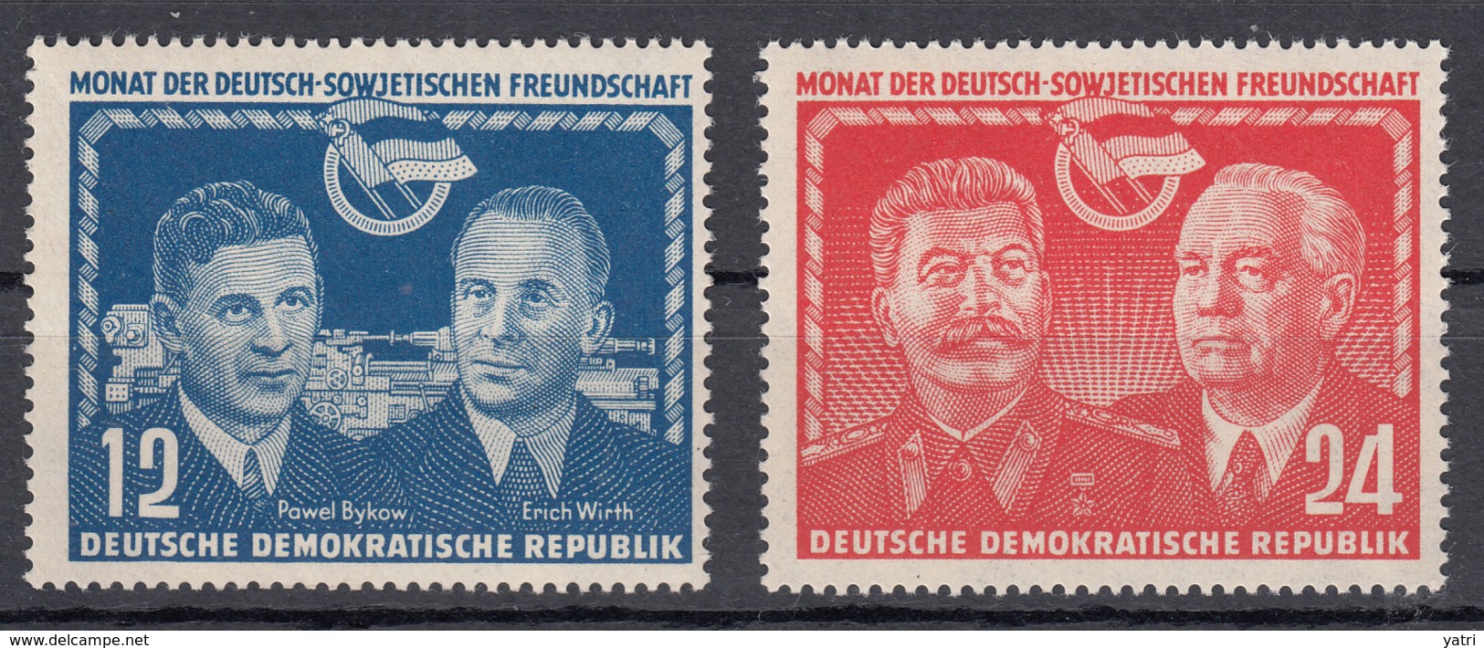 DDR - 1951 - Mi. 296/297 ** - Ungebraucht