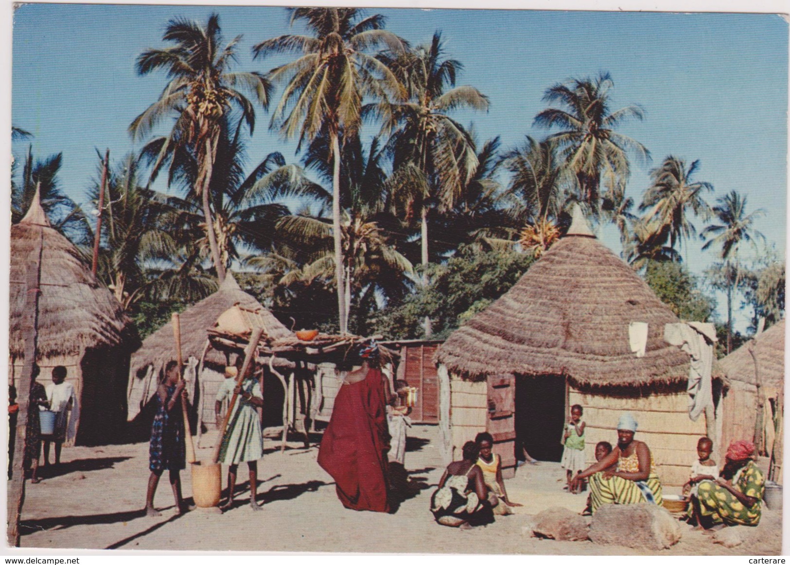 Afrique,africa,dahomey,benin, Pres Togo,COTONOU,1967,village,plis - Benin