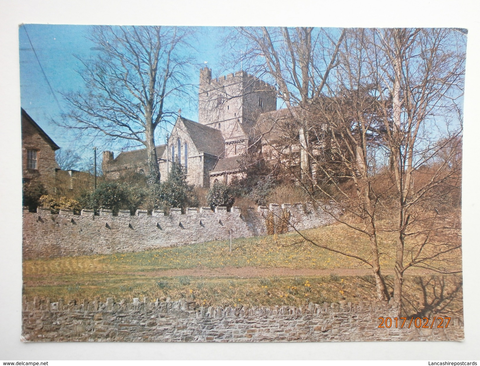 Postcard Brecon Cathedral My Ref B2491 - Breconshire