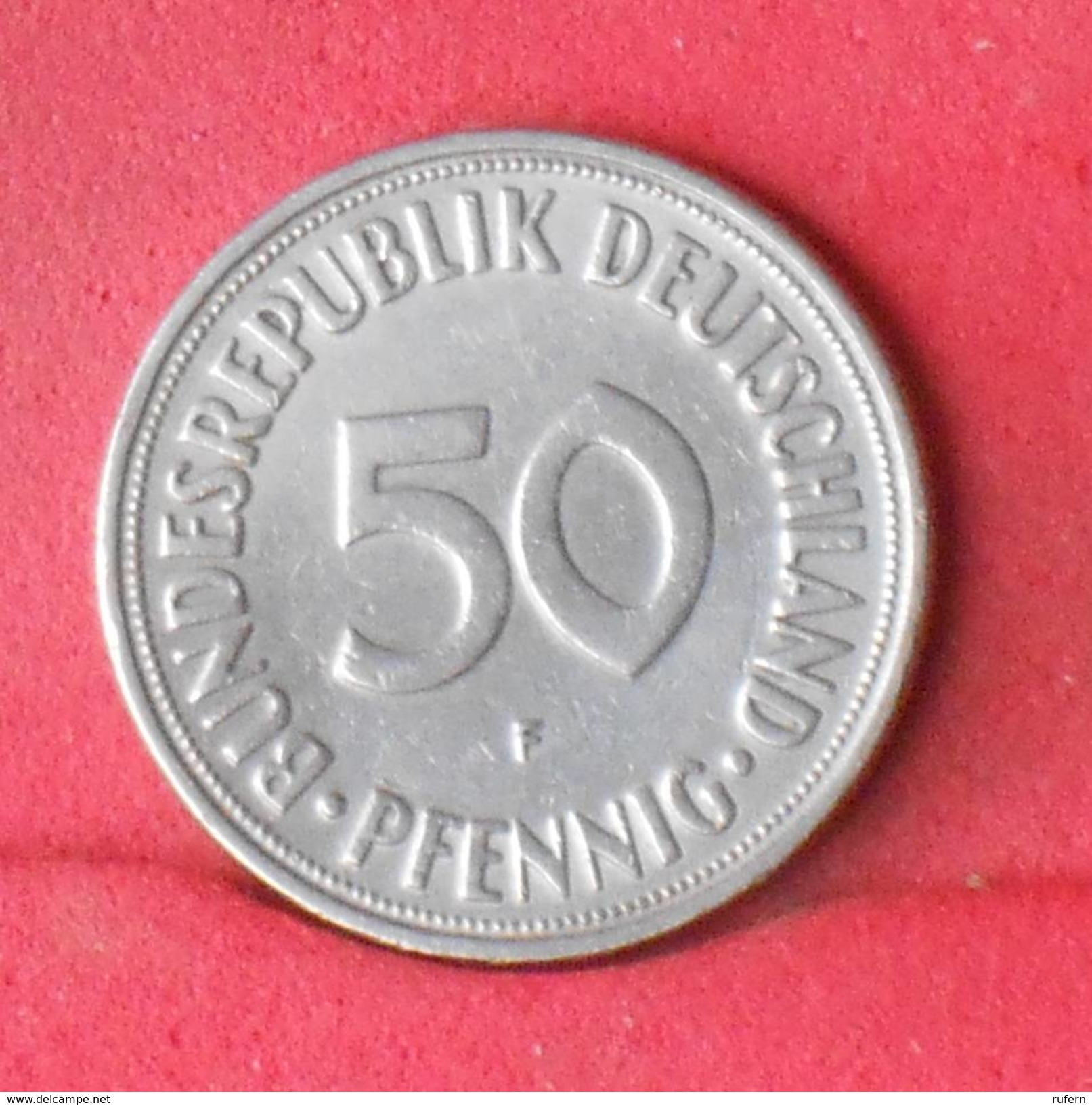 GERMANY FEDERAL REPUBLIC 50 PFENING 1950 F -    KM# 109,1 - (Nº17986) - 50 Pfennig