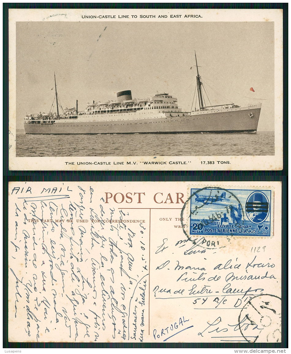 BARCOS SHIP BATEAU PAQUEBOT STEAMER [BARCOS #01129] - UNION CASTLE LINE MV WARWICK CASTLE - Other & Unclassified