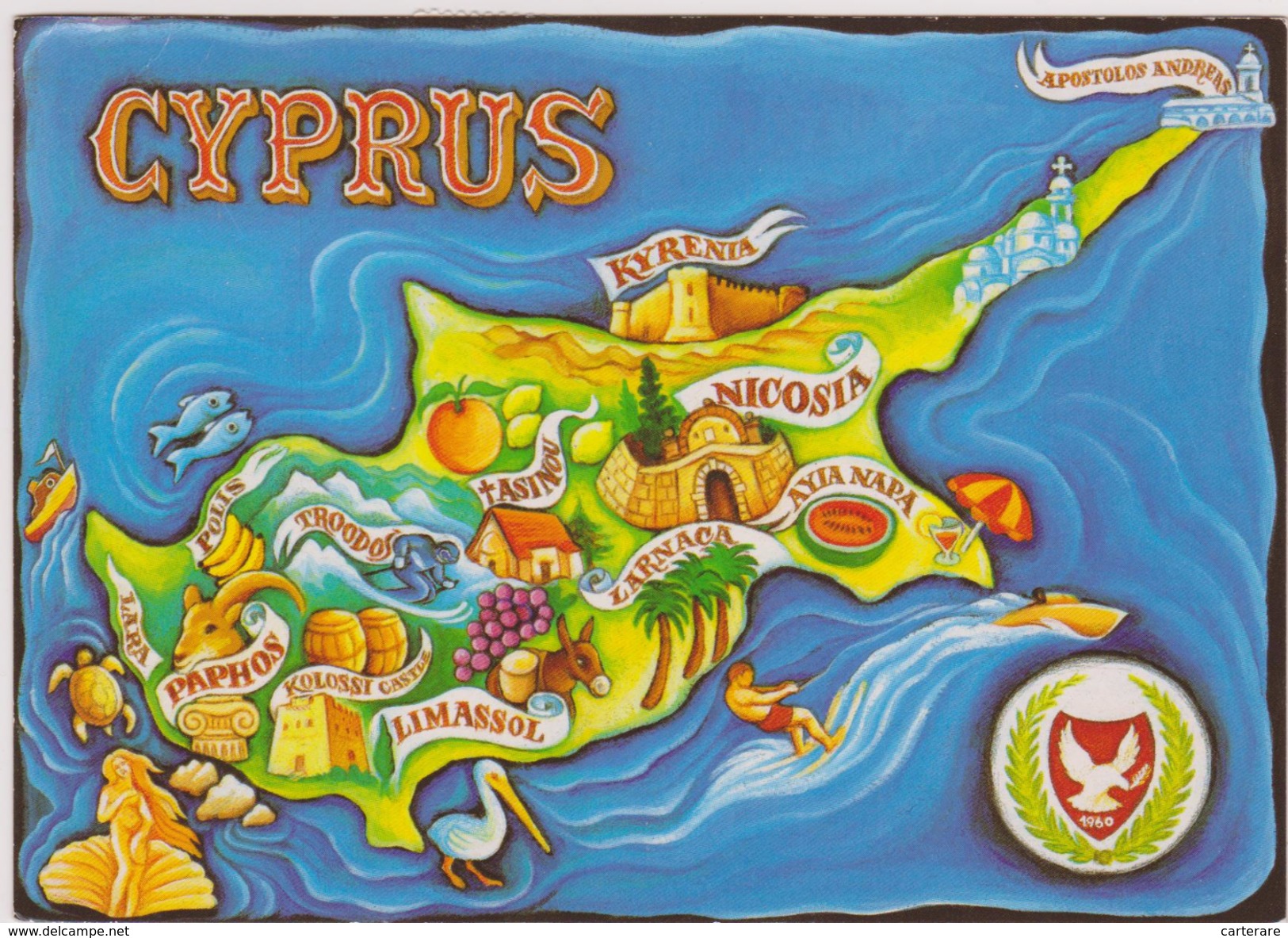 CHYPRE,KIBRIS,CYPRUS,plan,carte,map - Zypern