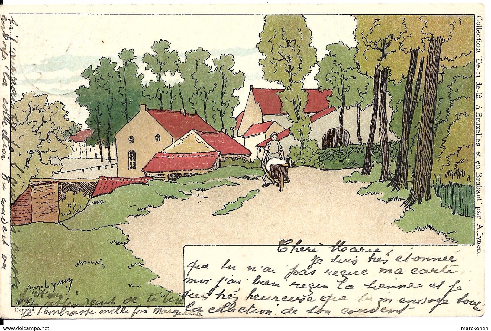 Scherpenheuvel (Montaigu)-Zichem (3270) : Amédée LYNEN, N° 47 De La Collection "De-ci De-là, à Bruxelles Et En Brabant" - Lynen, Amédée-Ernest