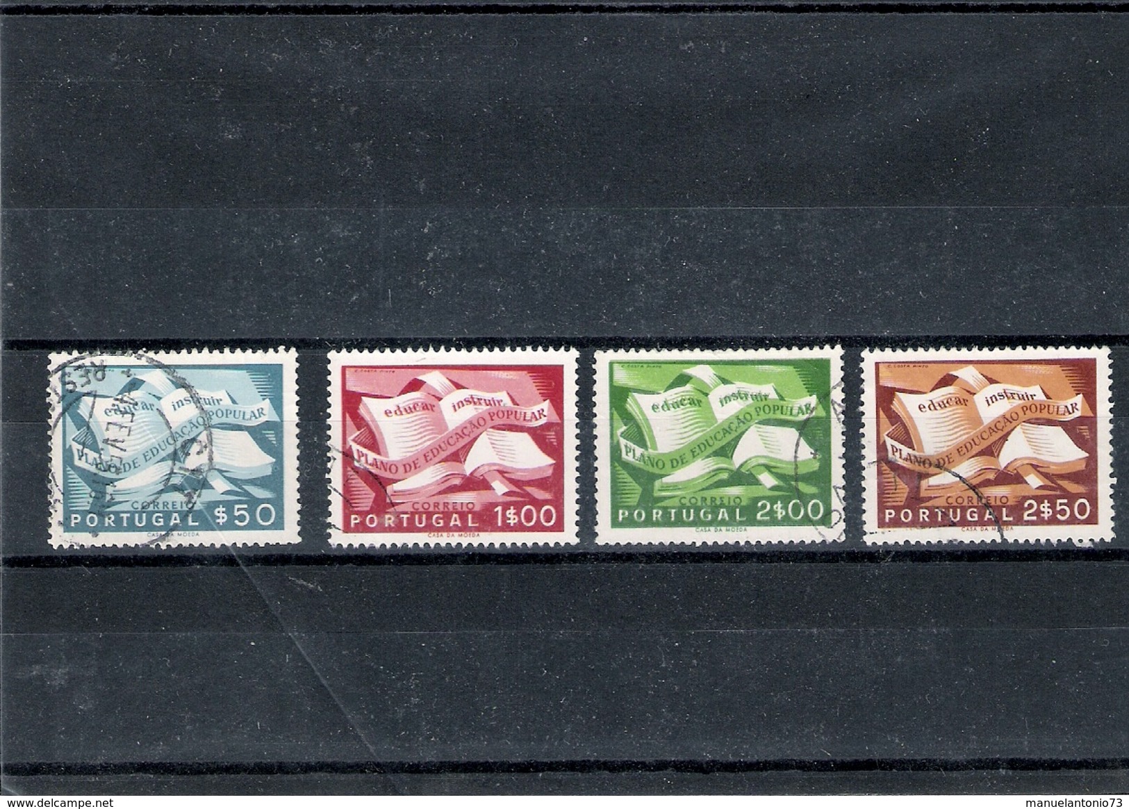 PORTUGAL USED STAMPS 1954 #AFINSA 796/799 - Oblitérés