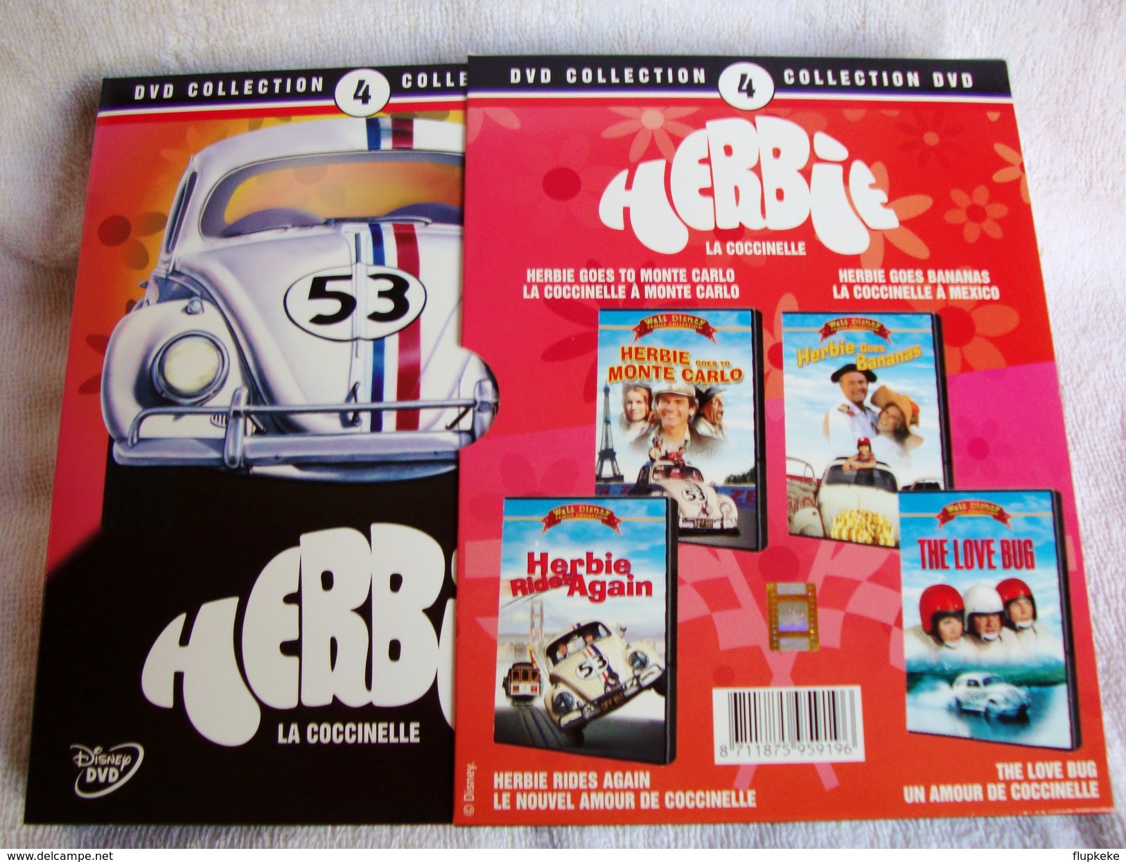 Dvd Zone 2 La Coccinelle Herbie Le Coffret Collection 4 Dvd Disney Dvd Vf+Vost Fr&Ned - Comedy